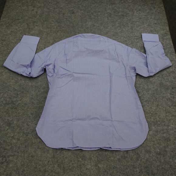 Polo Ralph Lauren Button Up Shirt‎ Mens 16 40 41 Blue White Regent Fit Dress K - Picture 12 of 13